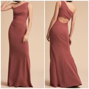 BHLDN Katie May Gwyneth One Shoulder Gown Dress